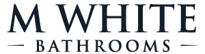 M White Bathrooms Logo